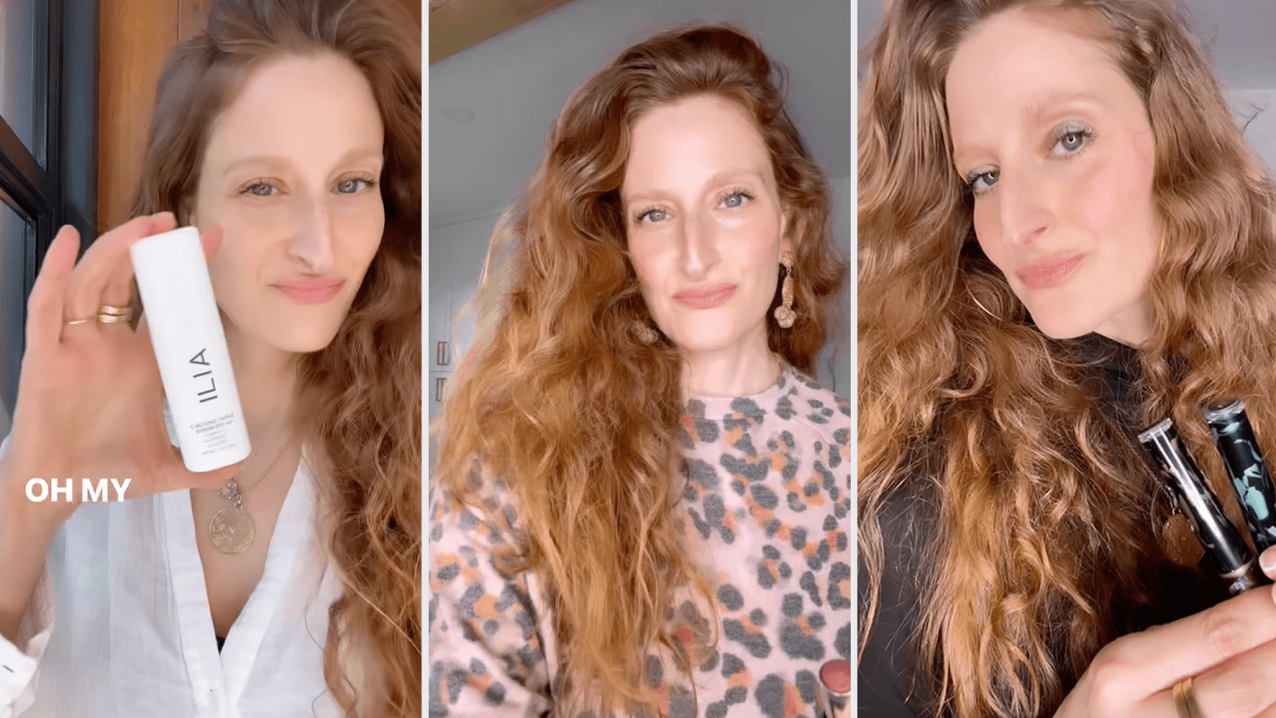 Clean beauty artist's makeup