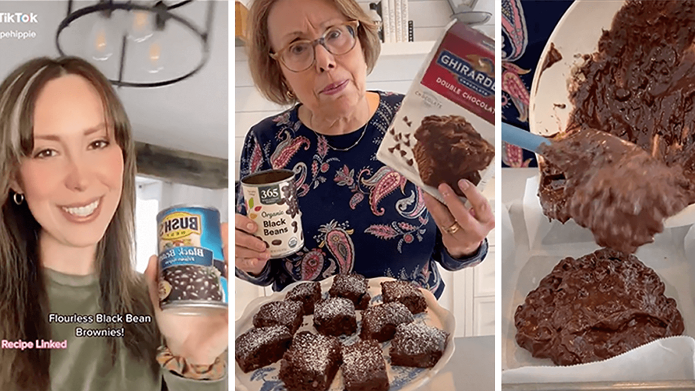 Some black bean brownies recipe hack videos cover.