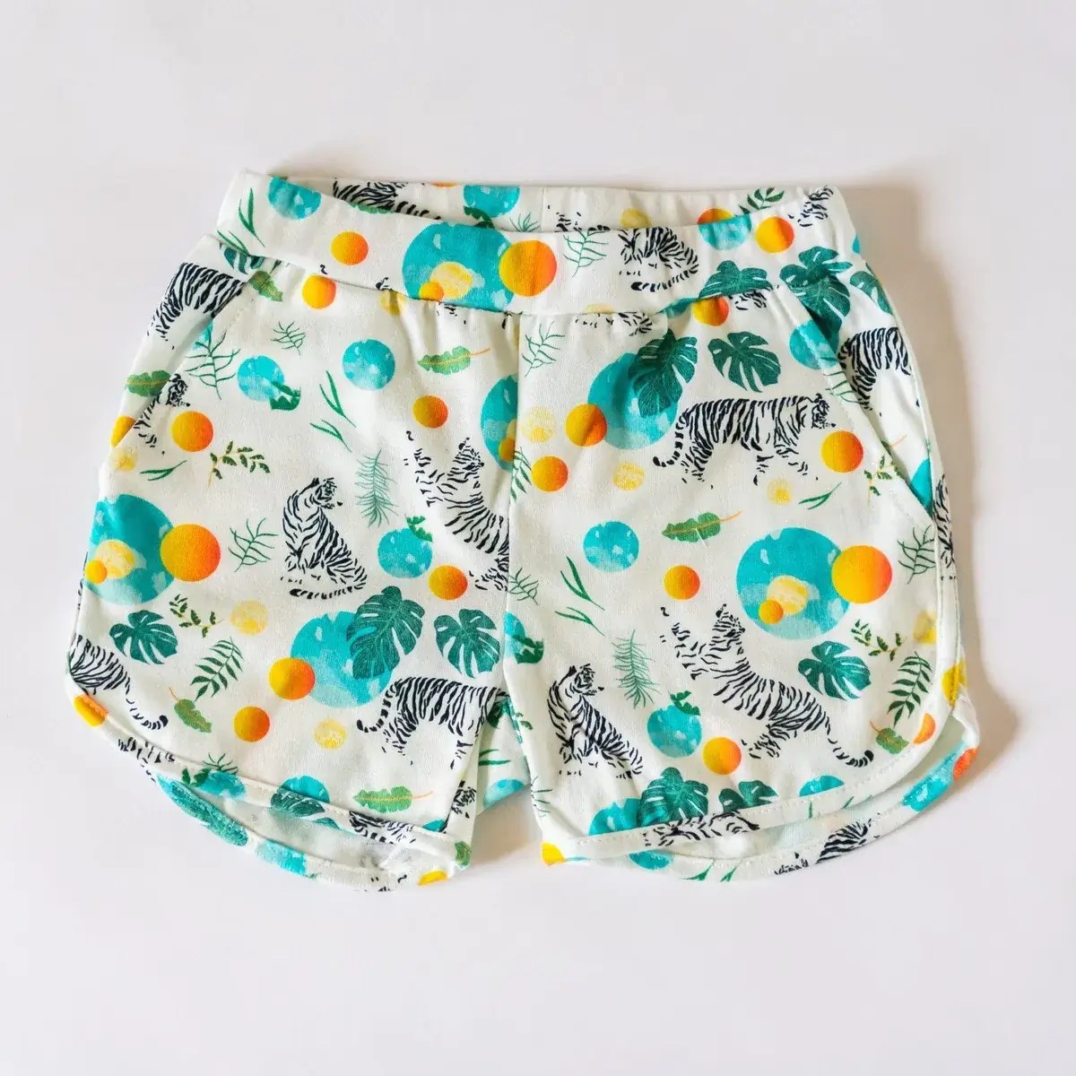 Summer camp style unisex shorts