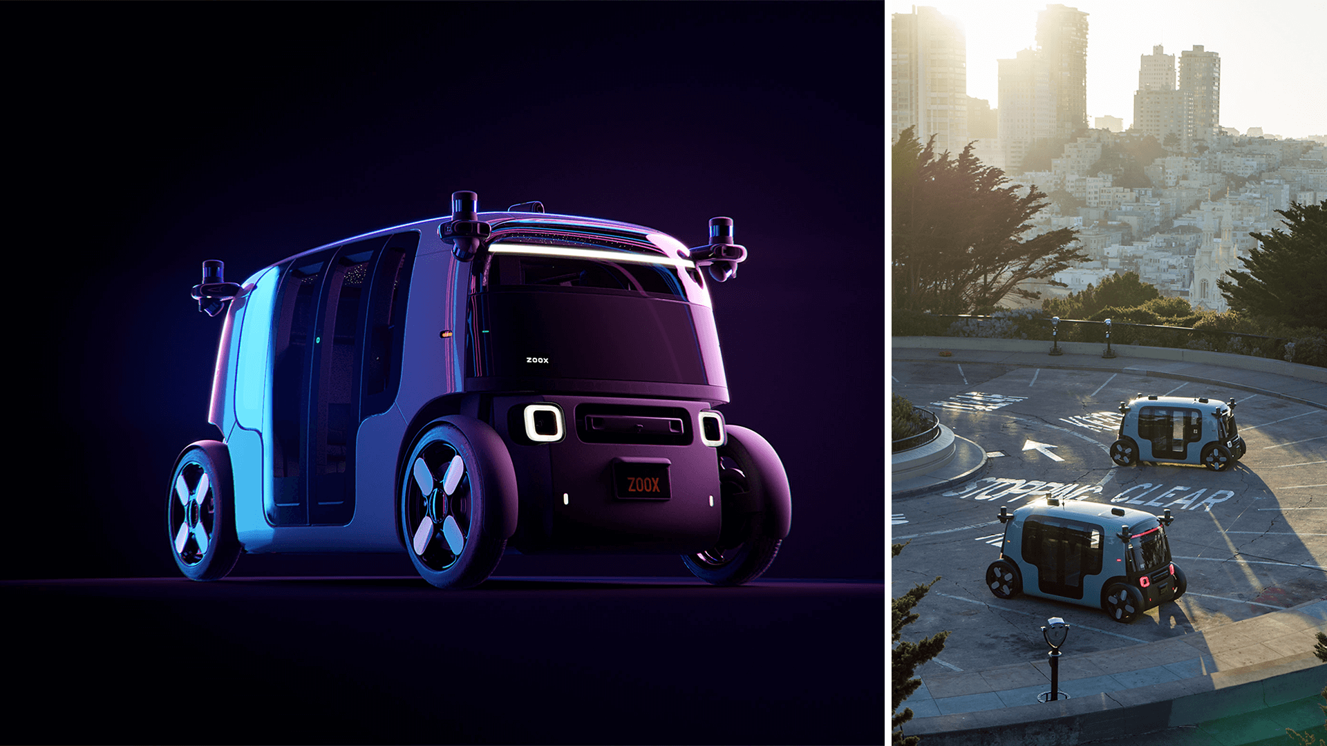 Zoox Self-driving robotaxi