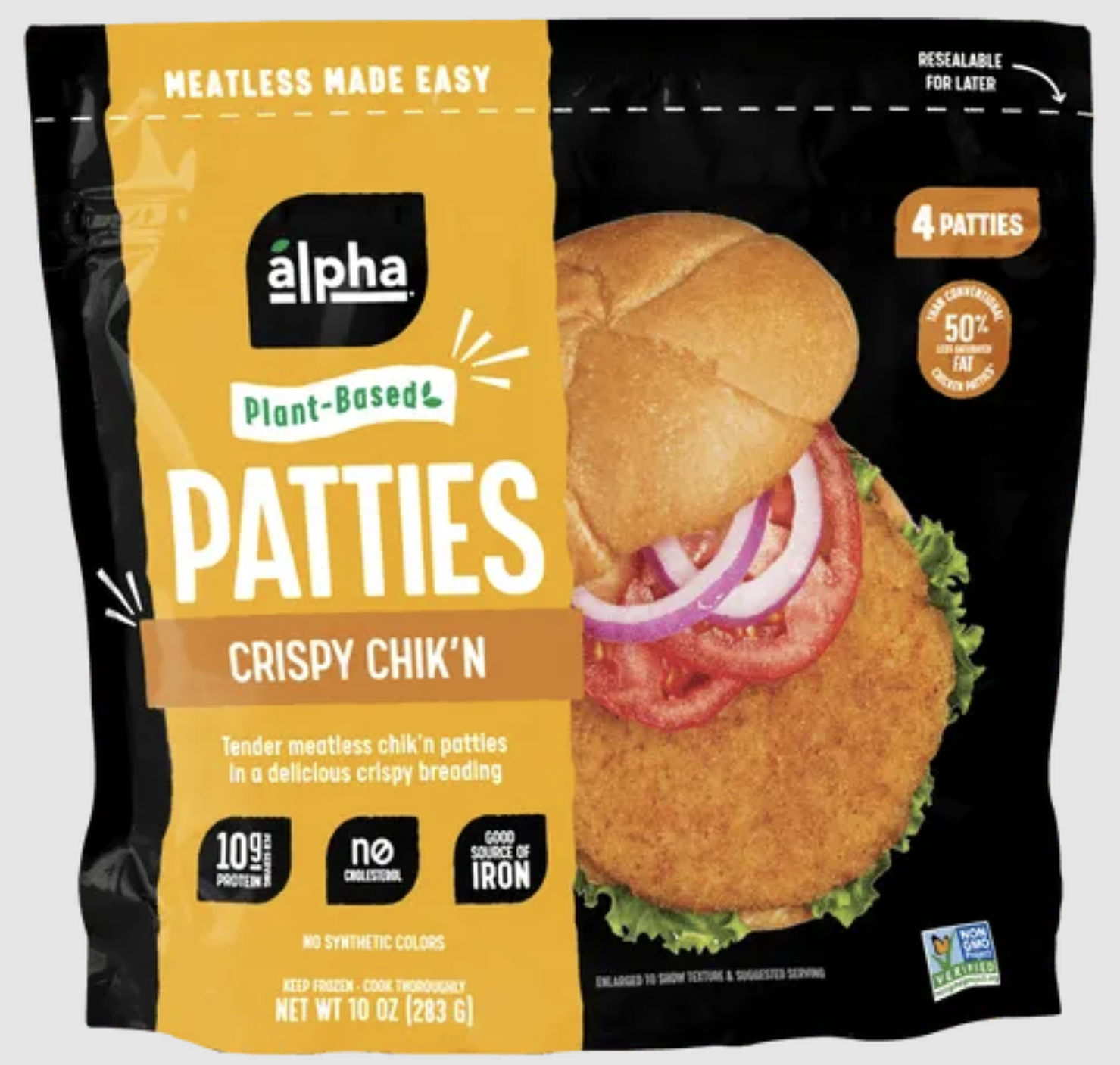 Alpha Foods Crispy Chik'n Patties