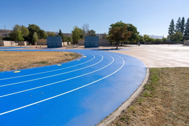 Reflective paint track