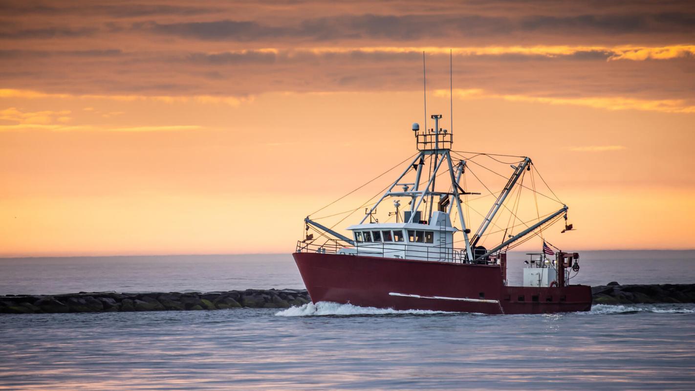 Fishing boat, no-fishing zones