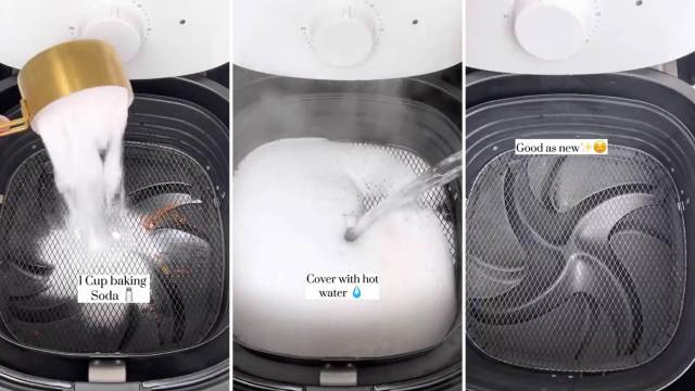 Deep cleaning an air fryer