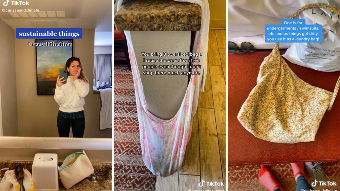 Dirty clothes travel hack