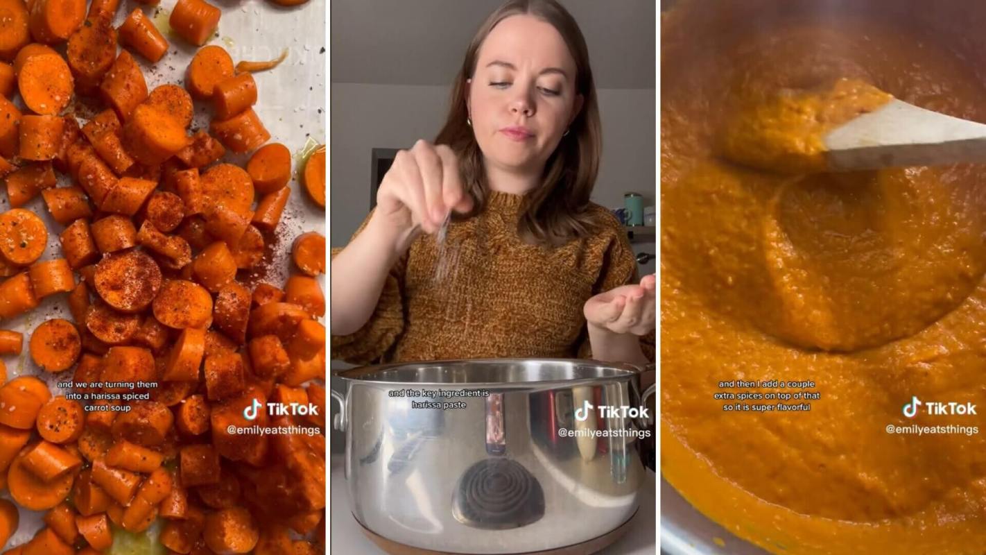 harissa-spiced carrot soup recipe