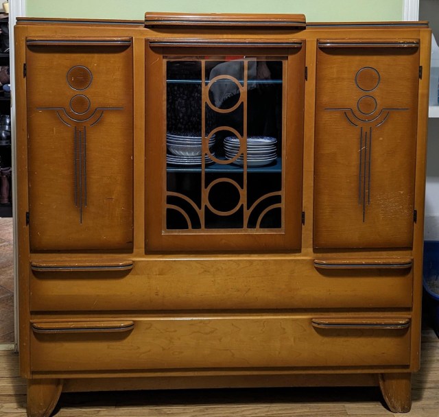 Beautiful vintage Art Deco buffet table