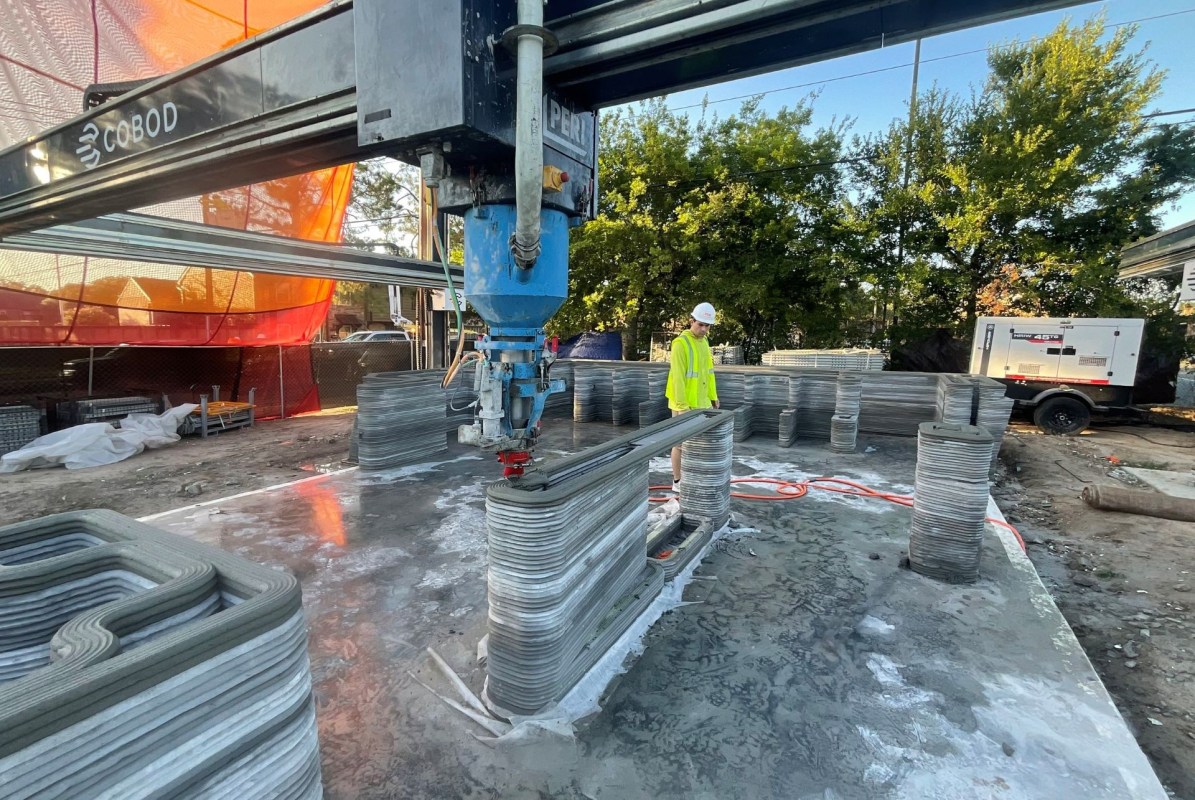 3D-printed house