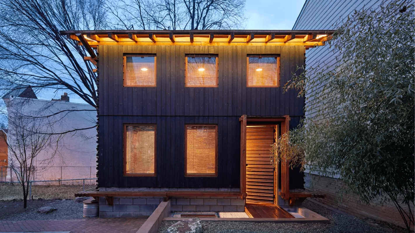 The Grass House, bamboo building