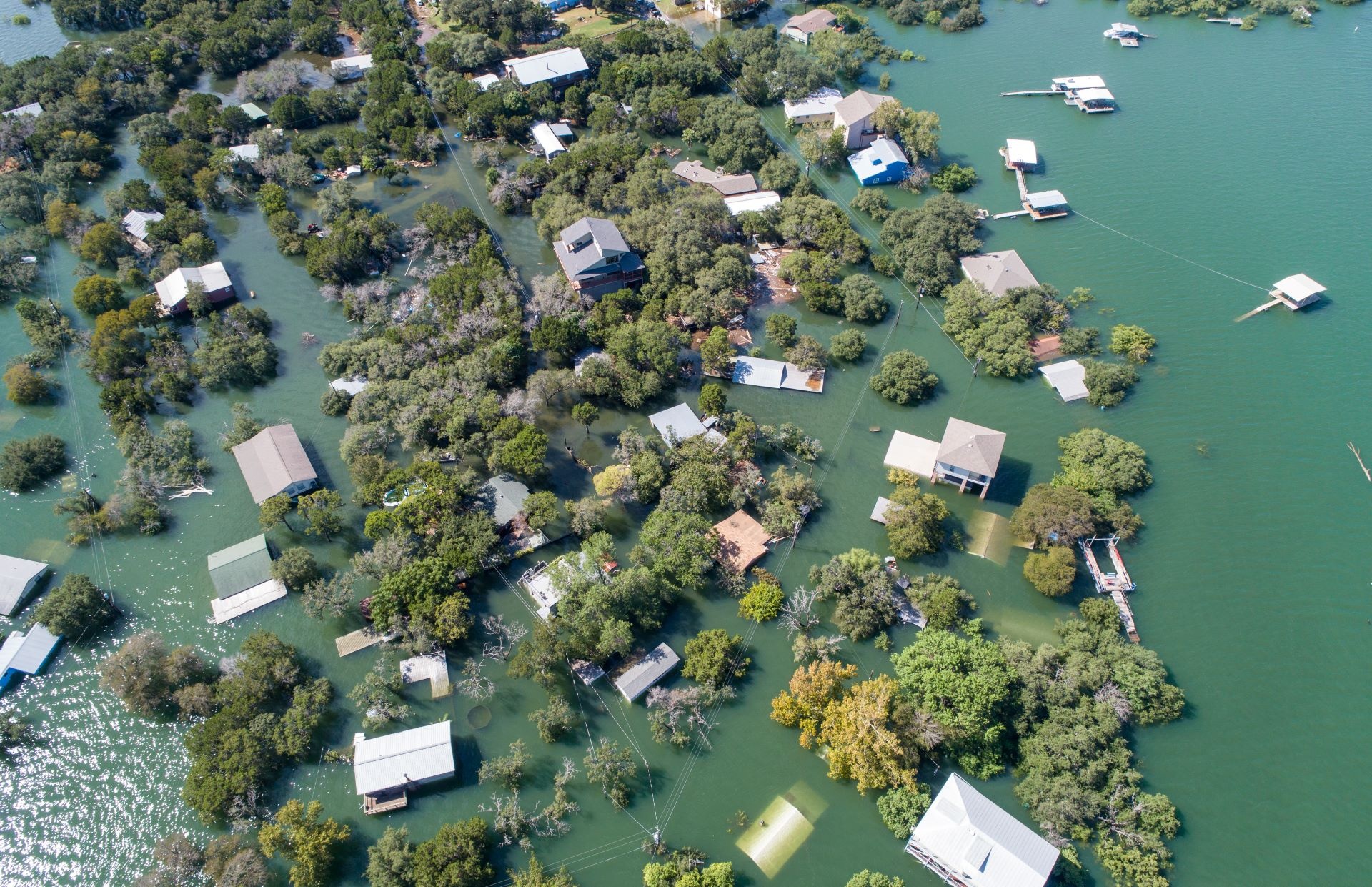 North Carolina, homes in flood