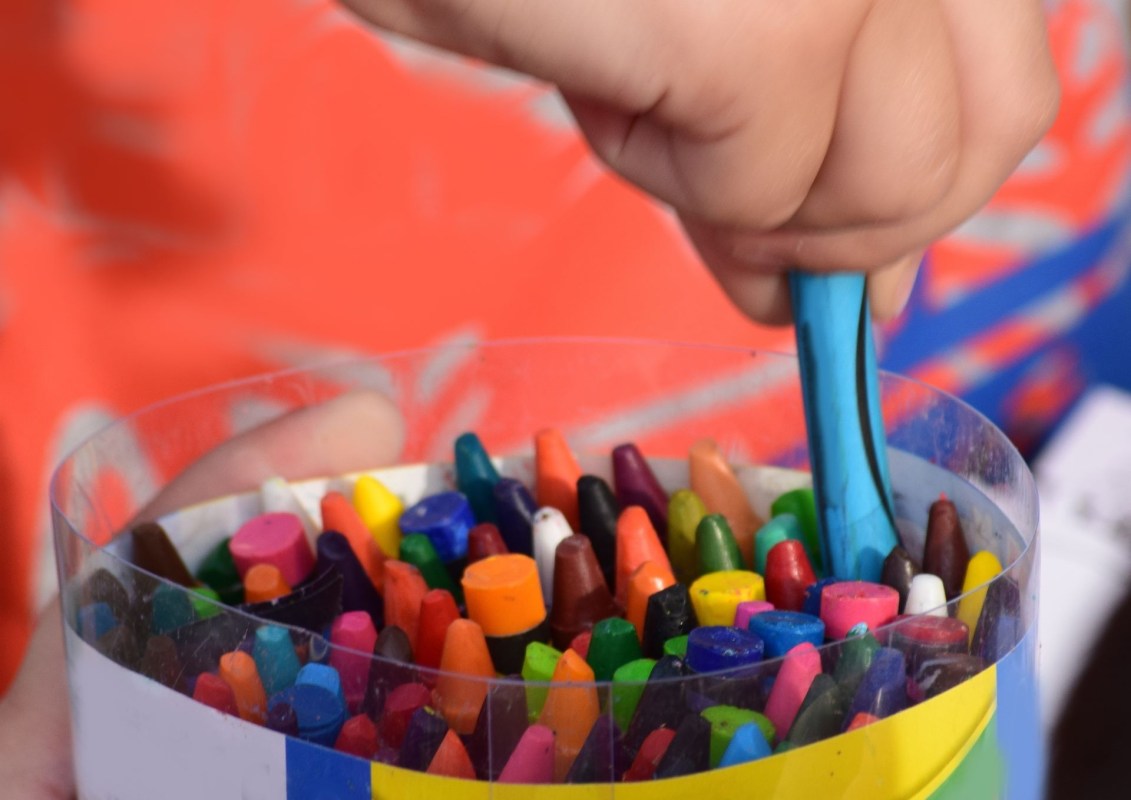 I work at a restaurant chain and I find myself throwing out hundreds of crayons each week off tables