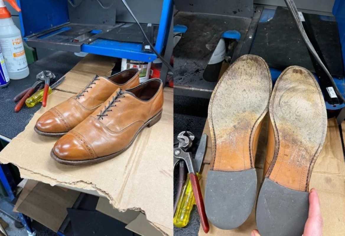 Leather shoes