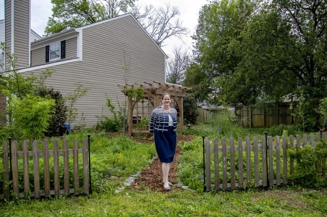 Ellen Newsom, organic garden