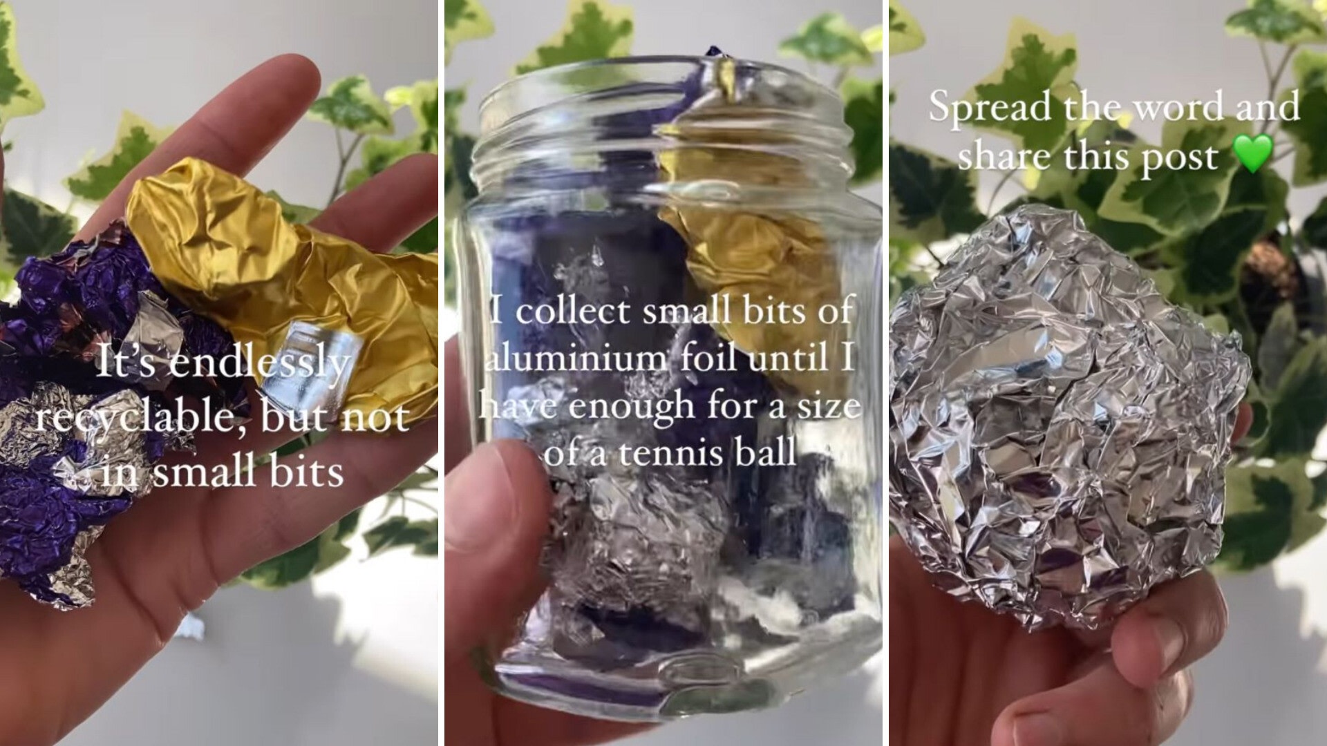 Aluminum foil recycling