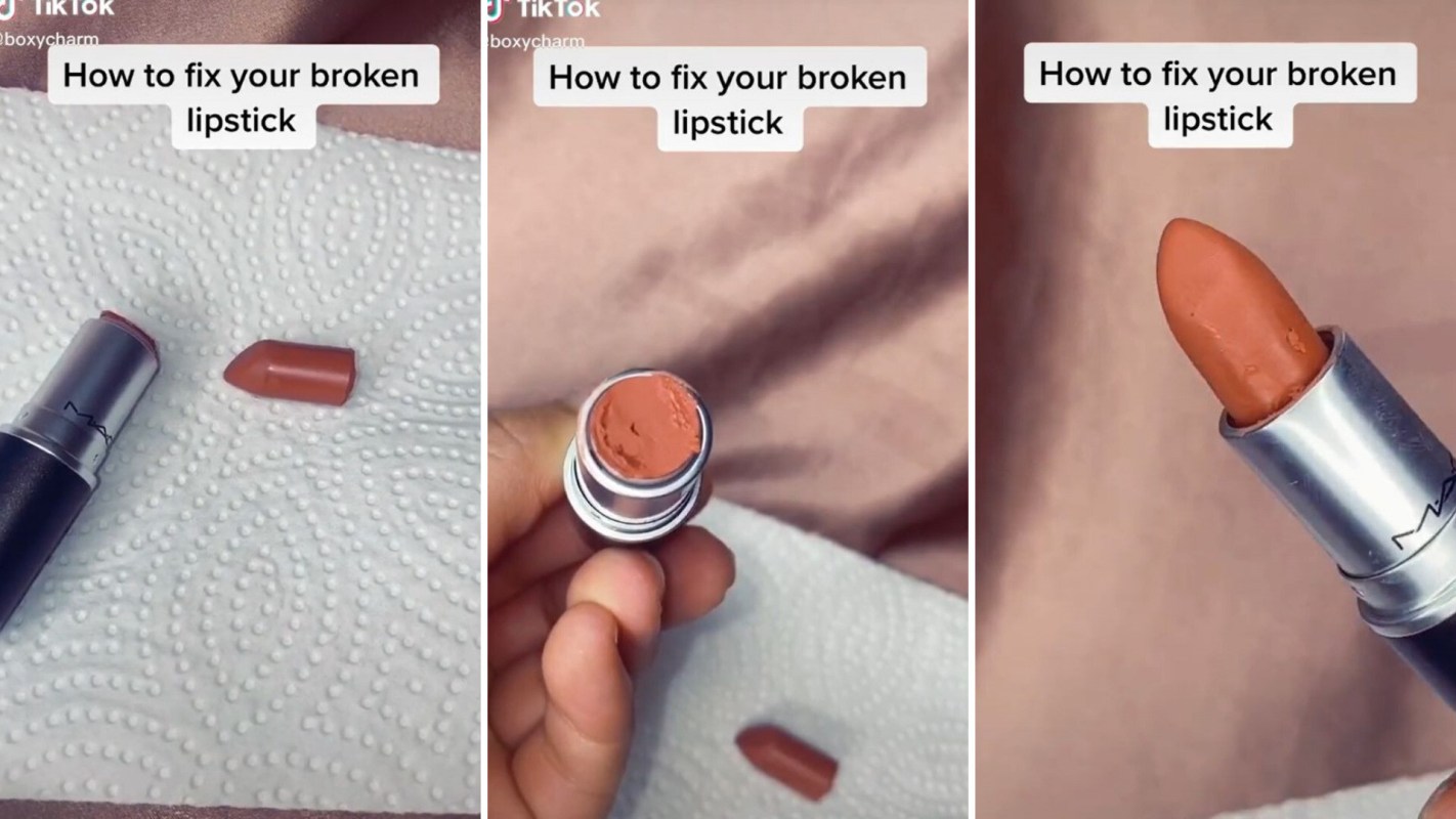 Fixing broken lipstick tubes