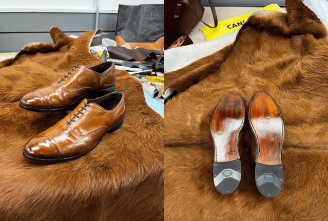 Leather shoes