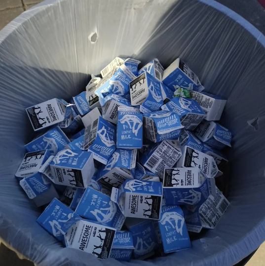 LUNCHROOM TRASHCAN