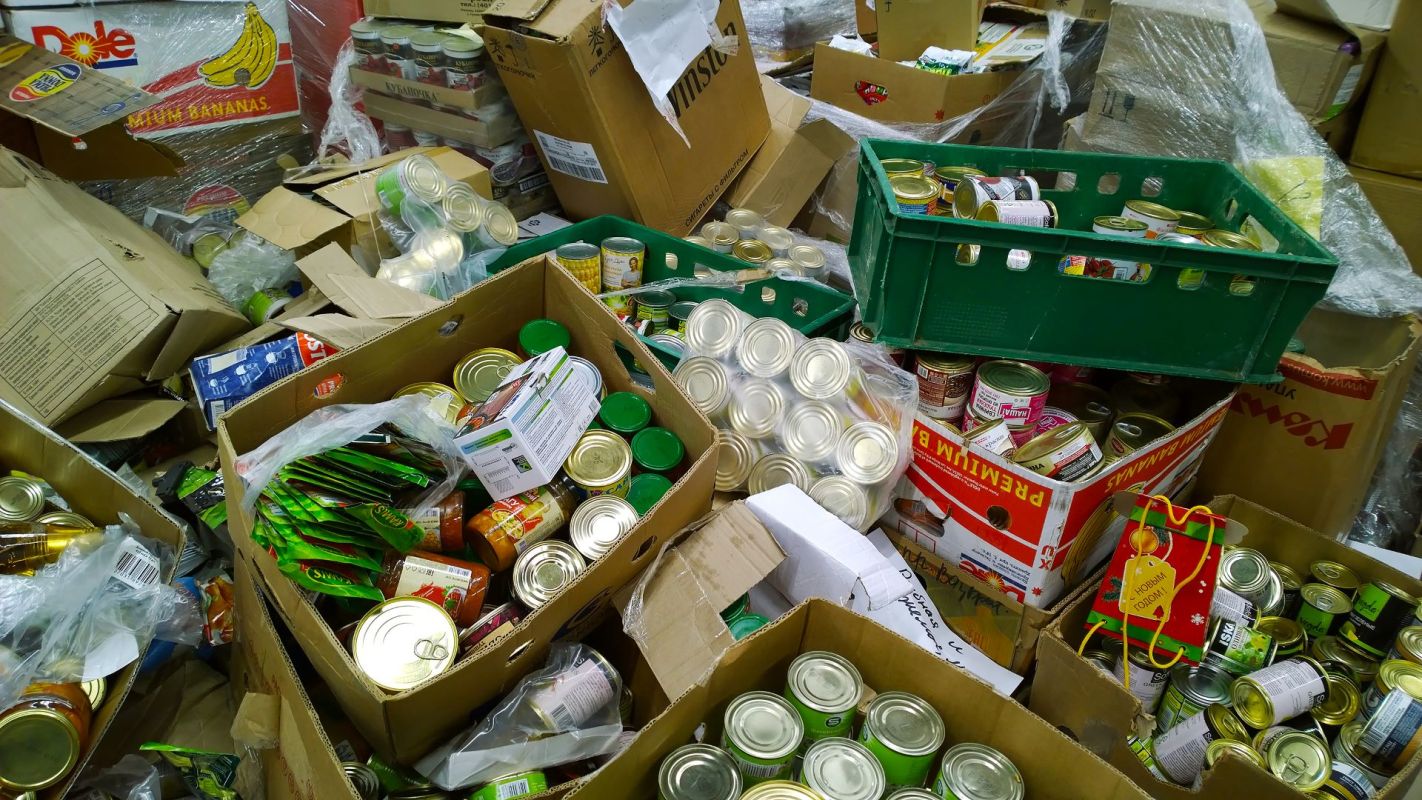 Community fridge at a local church prevent food waste