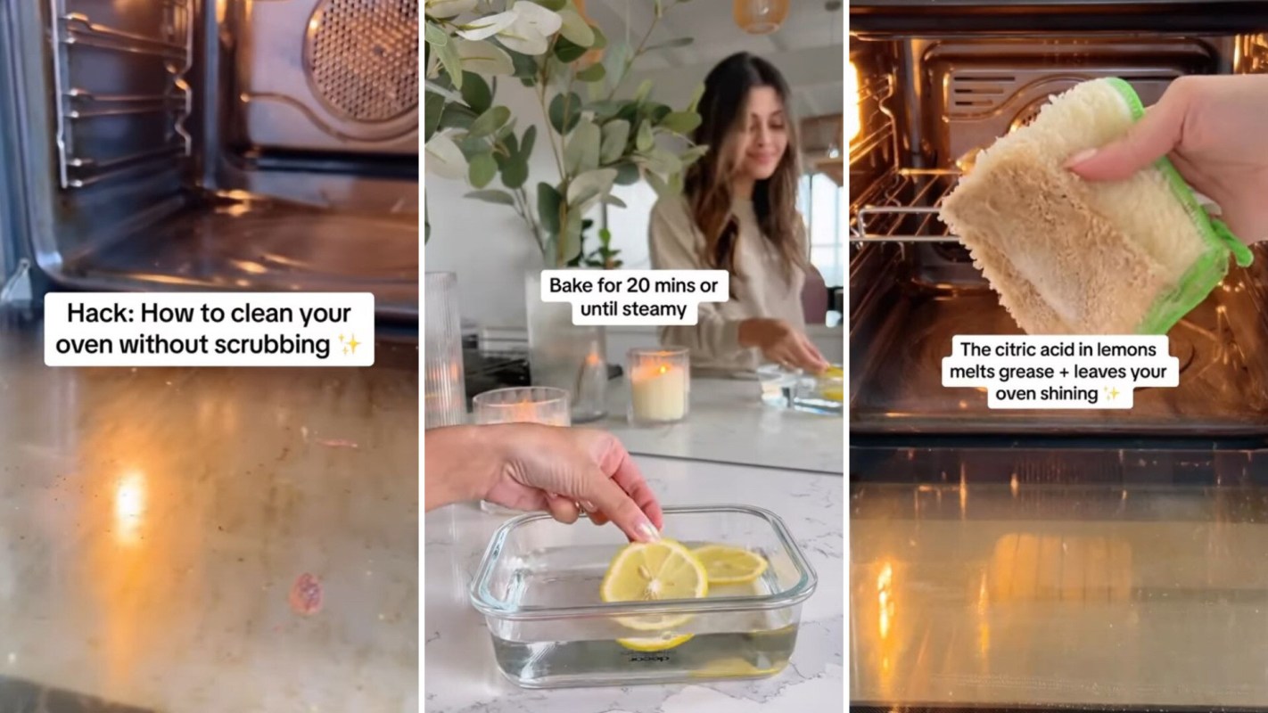 Easily cleaning the oven without any scrubbing