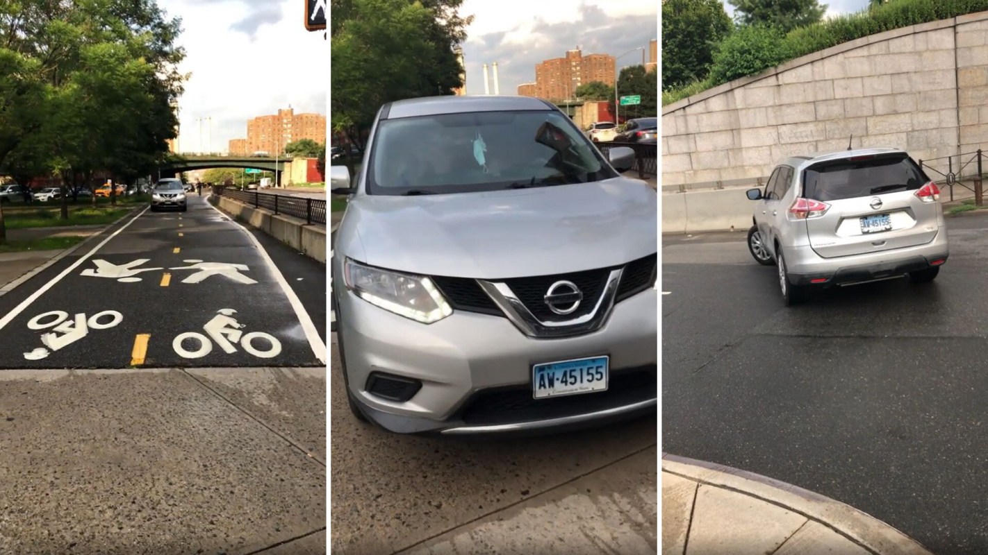 "Just another beautiful day to bike in NYC."