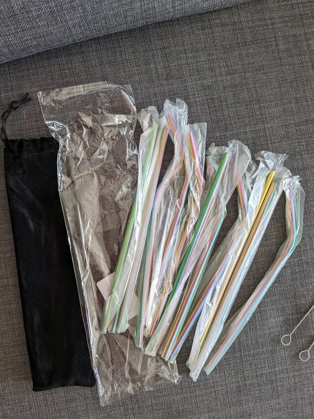 "They all came individually wrapped in plastic."