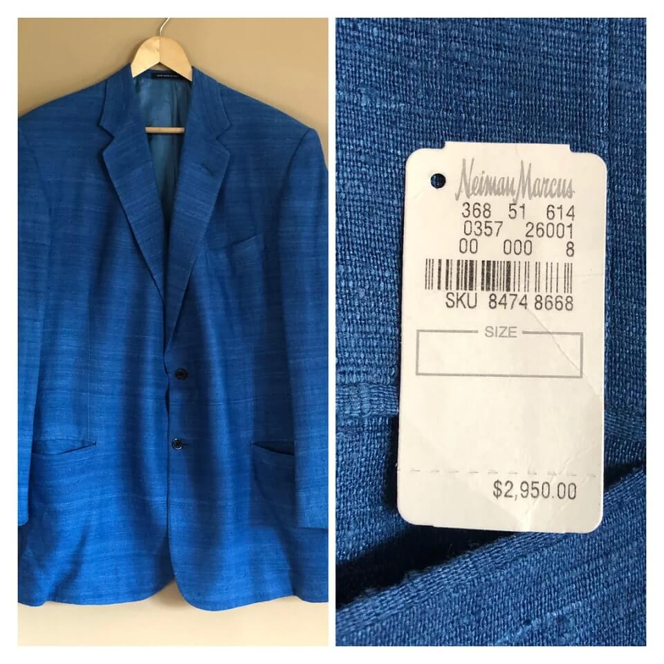 "Imagine my surprise when I found the original tag in the pocket!"