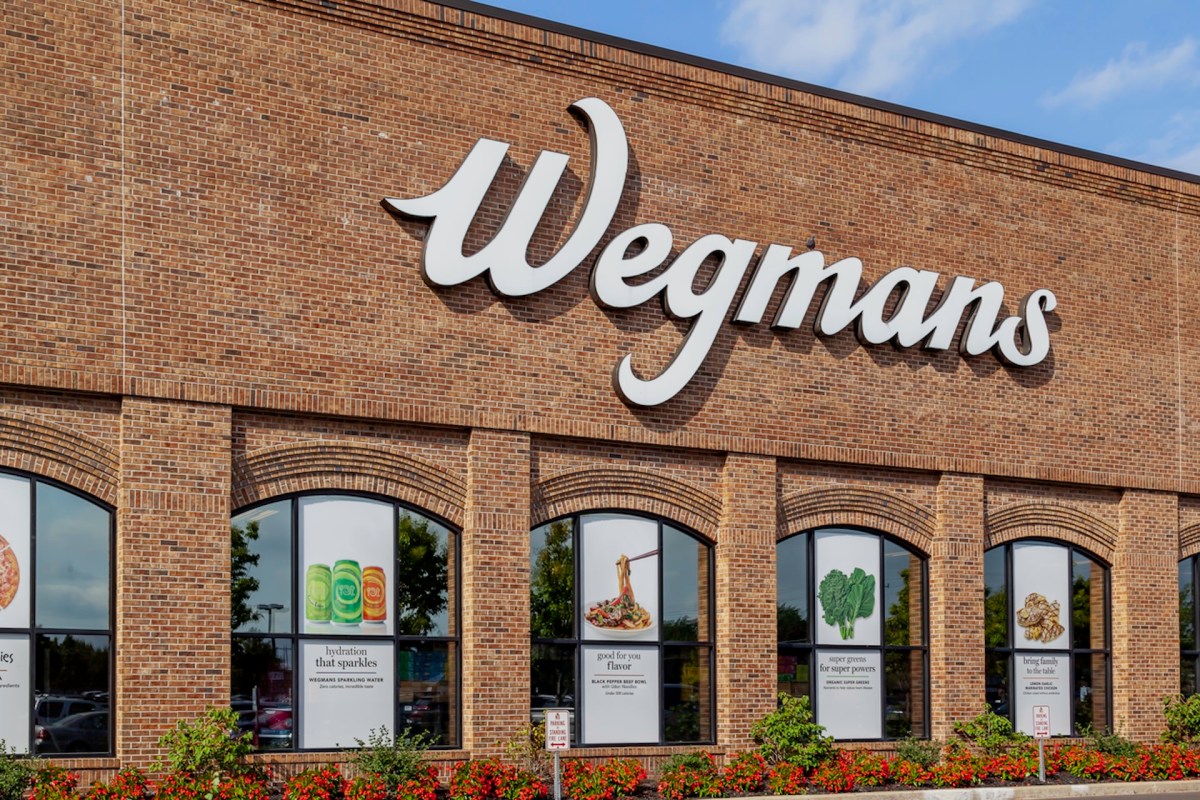 They're labeled with the Wegmans logo along with cooking instructions for the microwave.