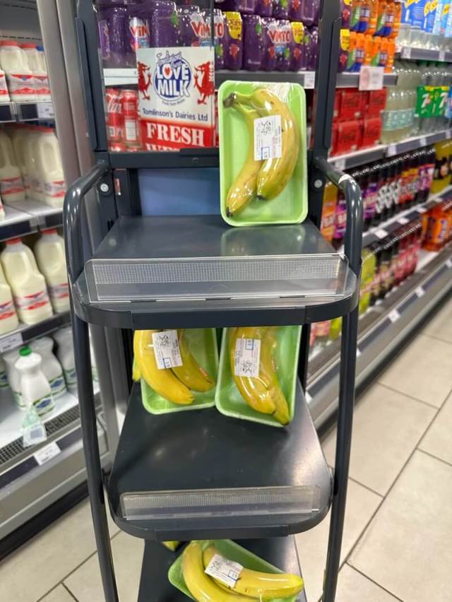 "The banana skin wasn't enough packaging, apparently!"