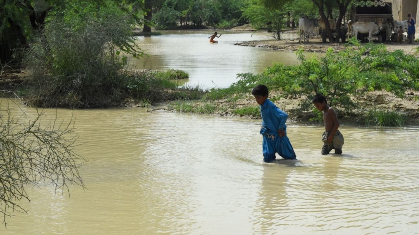 The flooding damaged roads and infrastructure.