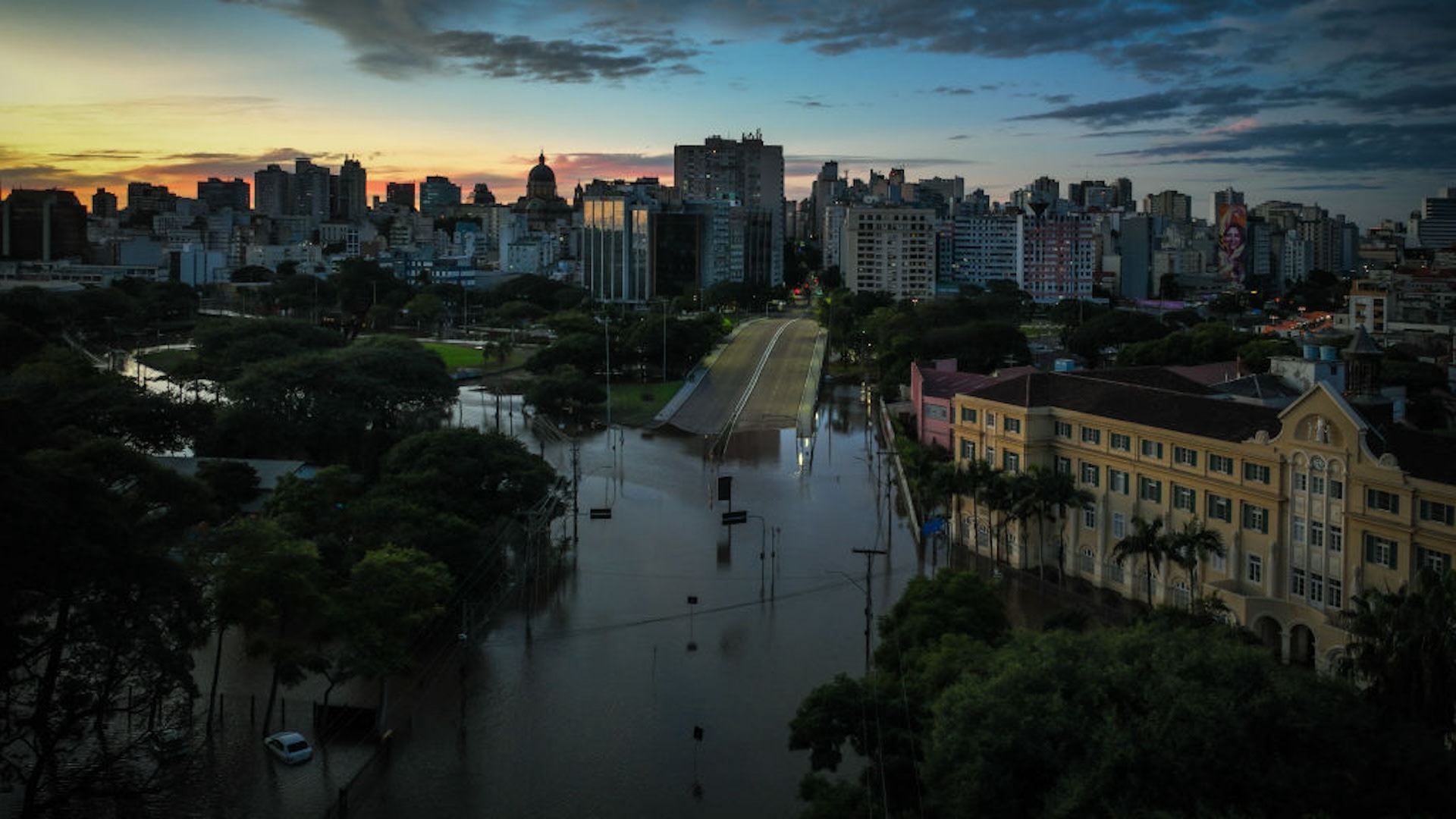 Flooding in this part of the world isn't unusual, but the scale of flooding here is normally seen about once a century.