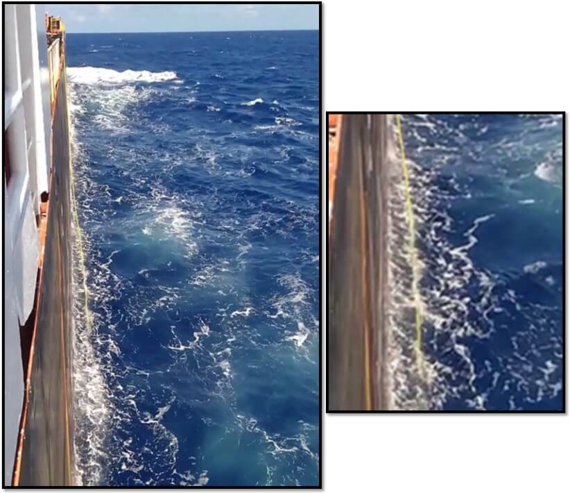 Illegal dumping like this is responsible for 35% of oil pollution in the ocean.