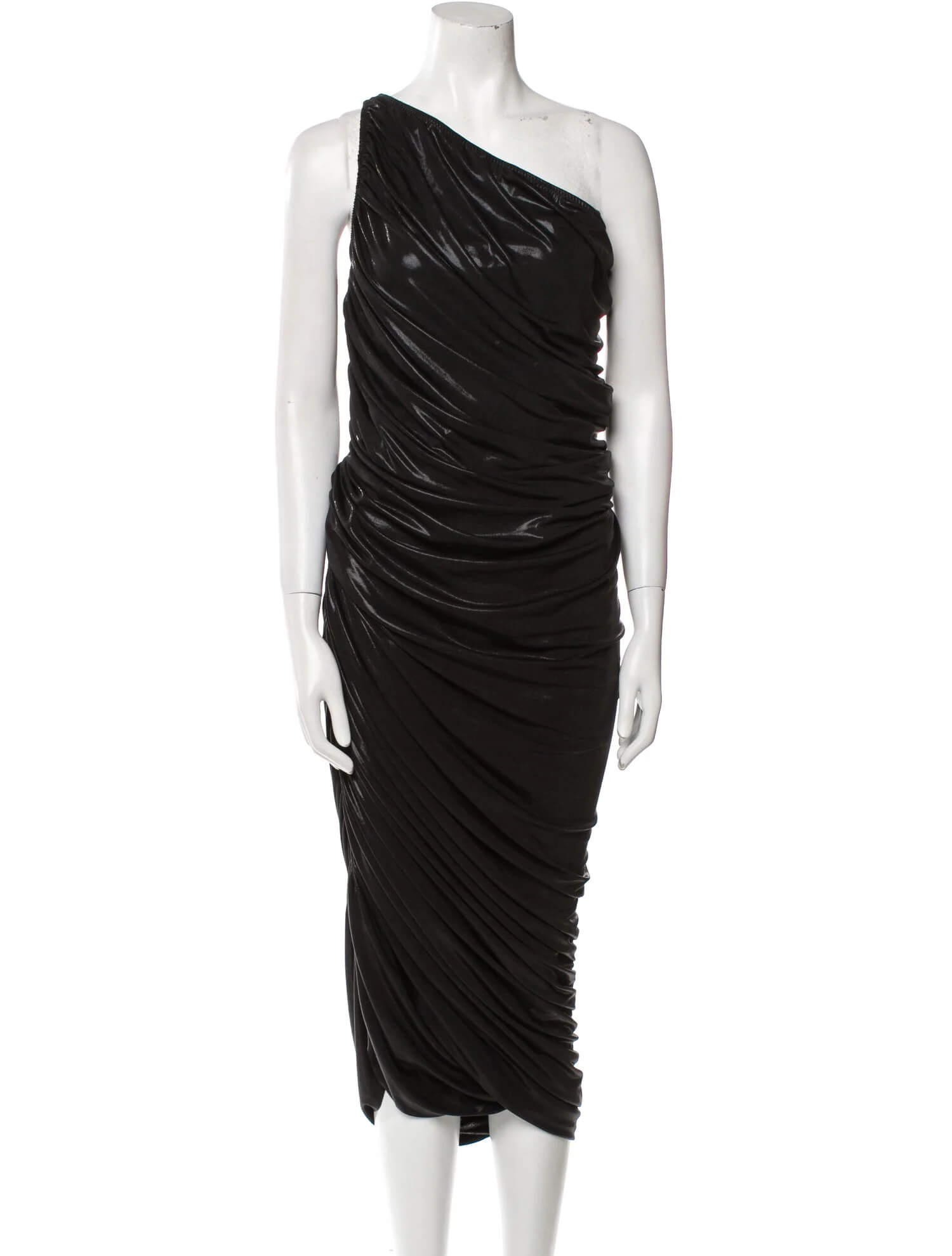 black metallic gown