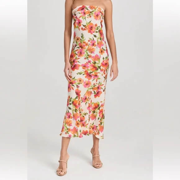 strapless floral gown  Shopbop Misha Dress