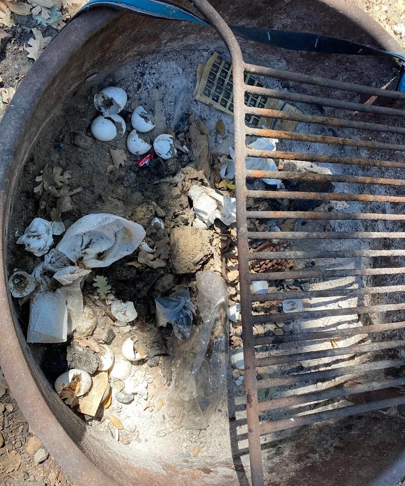 "The dumpster is literally 100ft from the pit."
