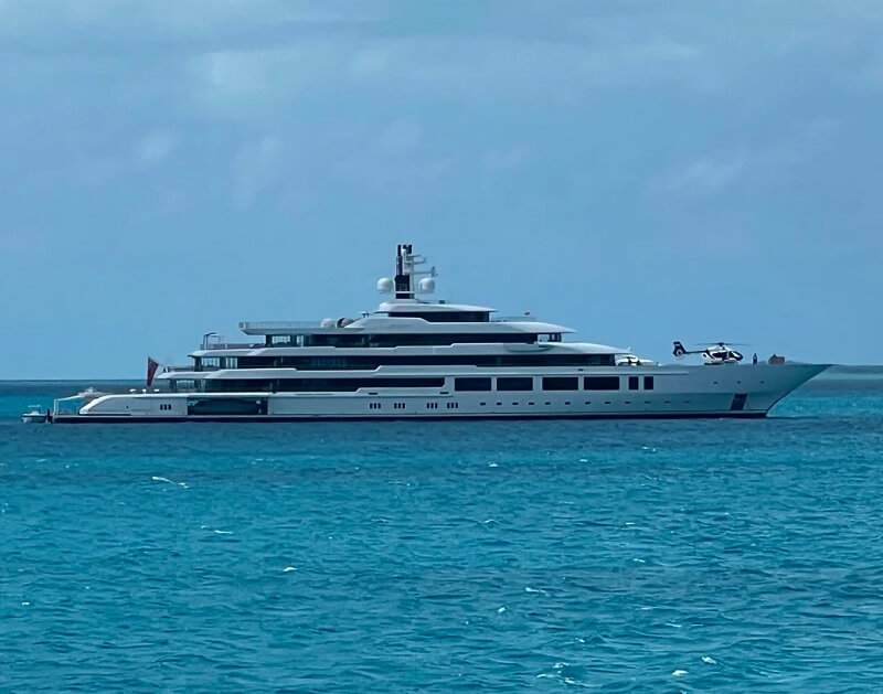 "In a way that's kind of part my yacht too."