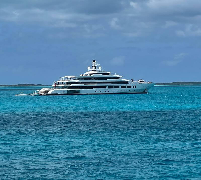 "In a way that's kind of part my yacht too."
