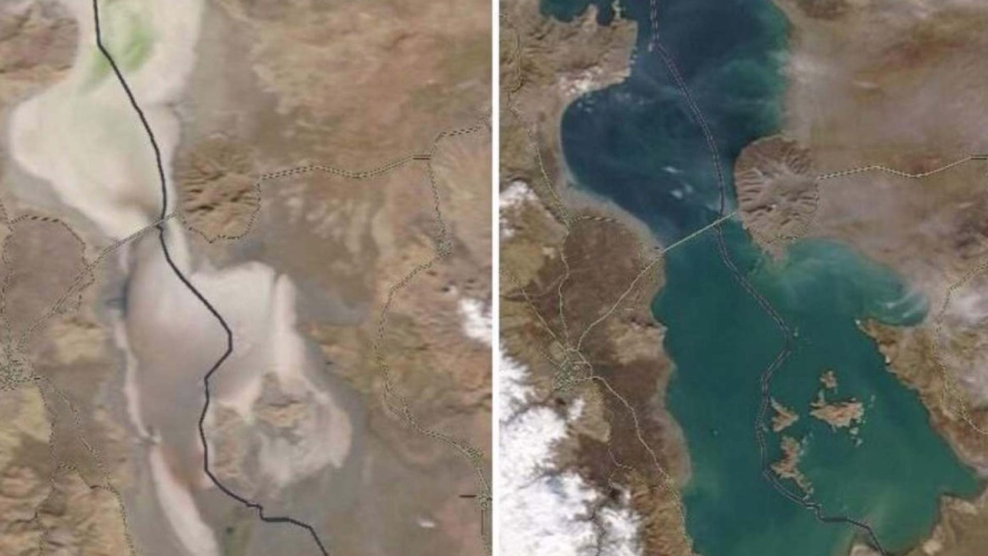 After decades of drying, one of the world’s largest lakes is on the rise.