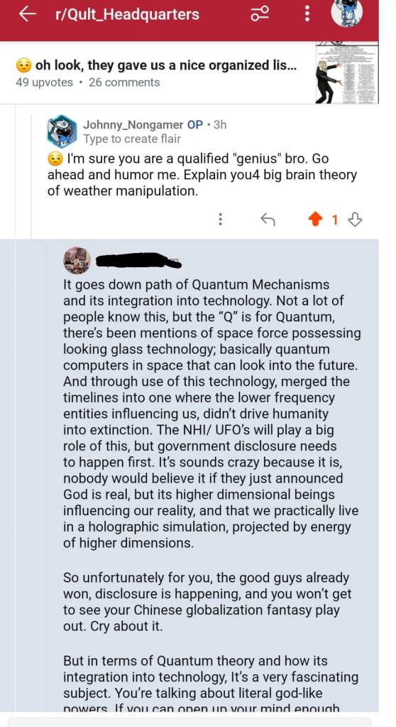 "Apparently, it never occurred to him that it's possible to do your own research."