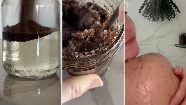 "So happy TikTok is back so I can make this with my coffee grounds that are currently set out to dry."