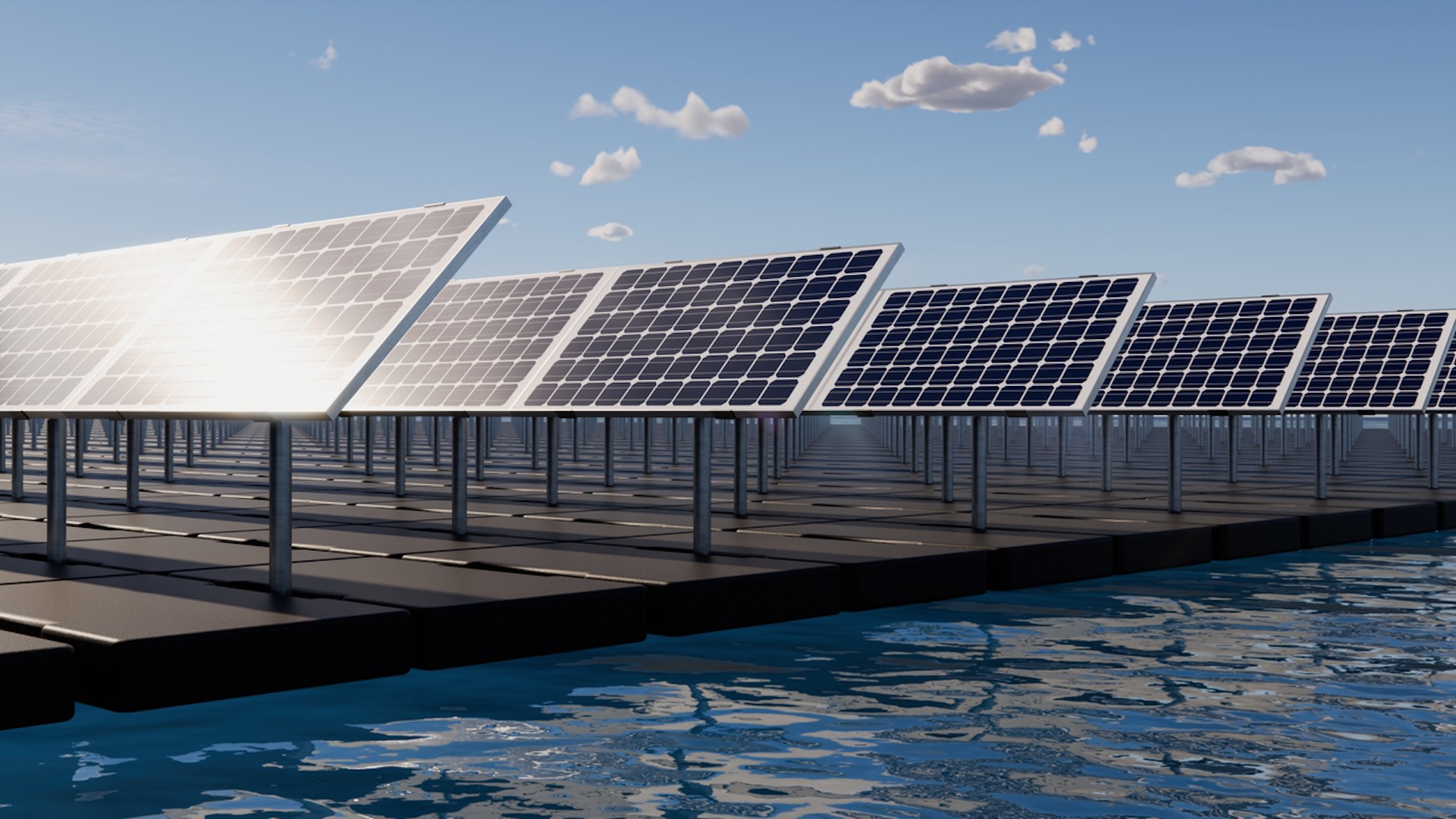On a planet that is 71% surface water, there's plenty of room for more panels to harvest clean energy.