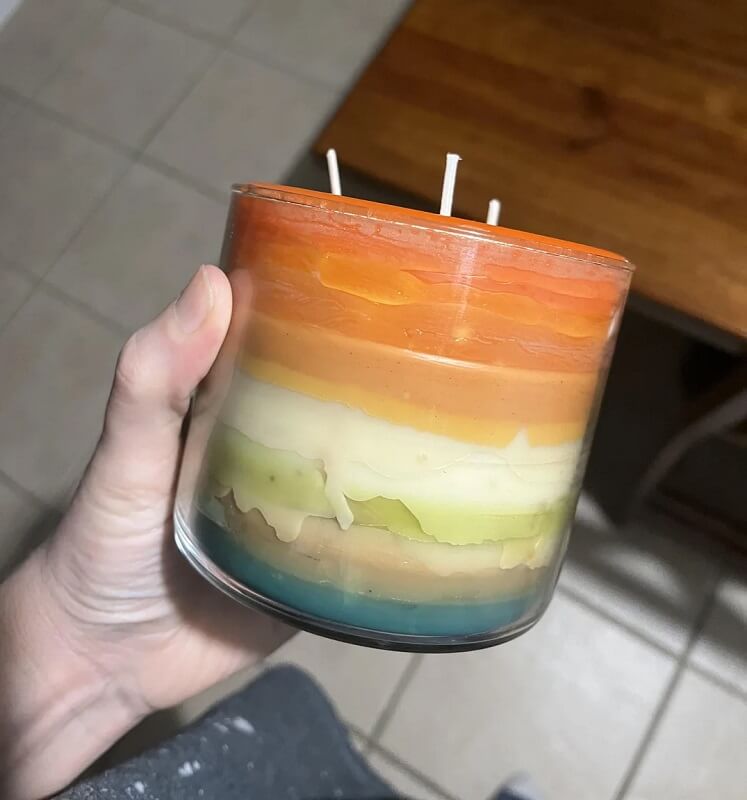 "Love using old candles."