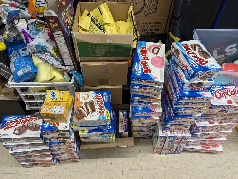 "This is what we threw away on Monday."