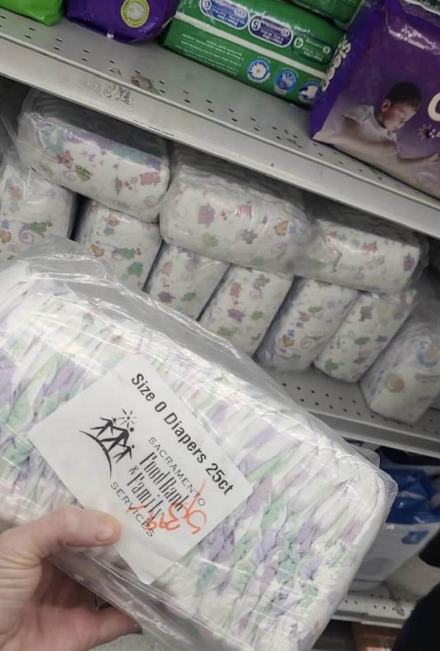 "Sad these could and should be going to those in need."