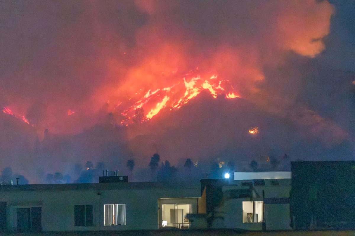 "My dad’s home that he grew up in burned down. Imagine that."