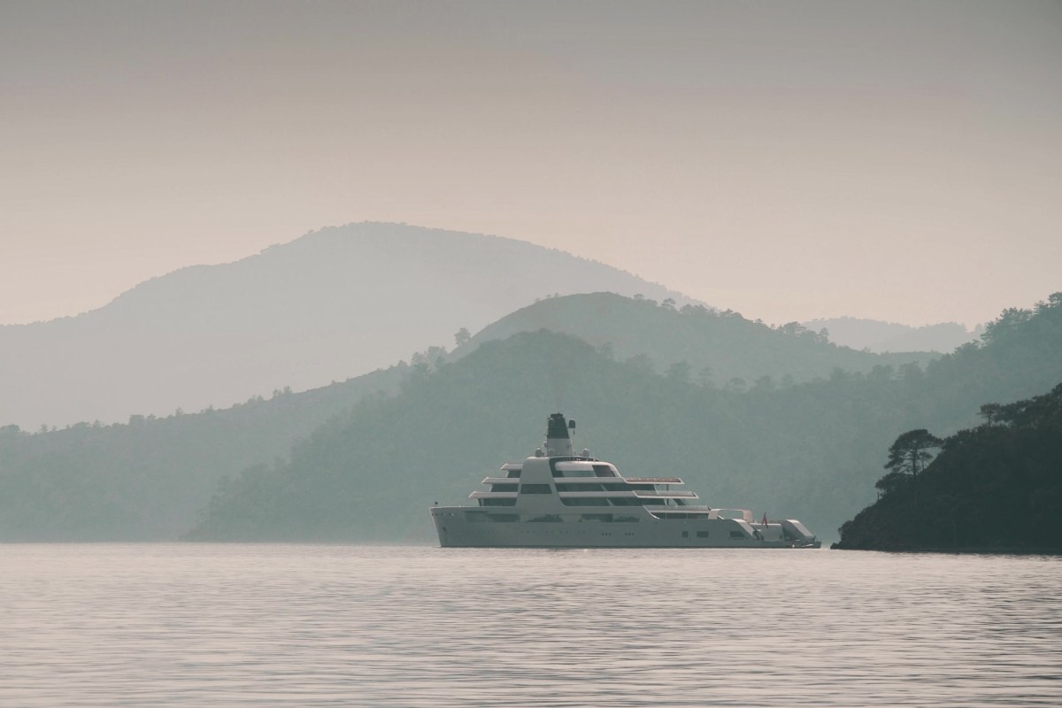 His yachts are well known and hard to miss, both for their unusual pairing and their sheer size.