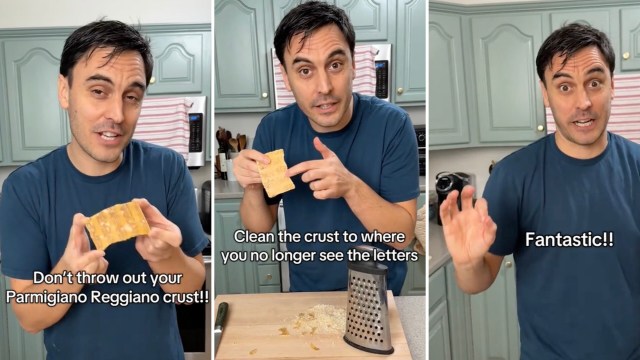 "Do I have parmigiano? No. Did I watch the whole thing and save it? Yes!"