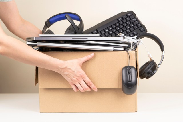 A Trashie box keeps up to 10 pounds of e-waste out of landfills.