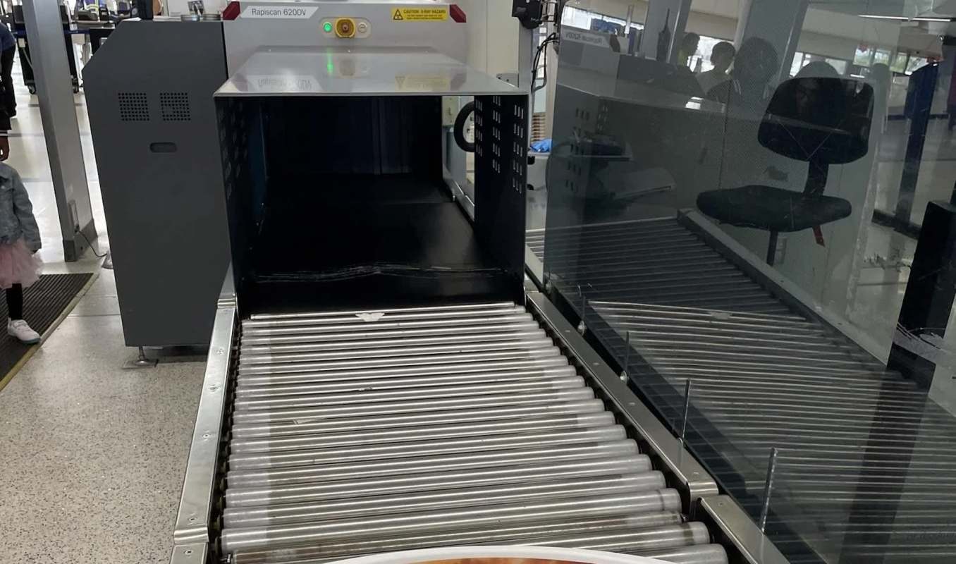 "Not even airport security is safe."