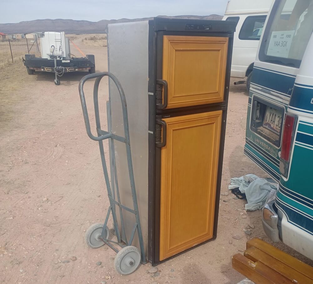 "The dumpster goddess smiles at my off-grid life."