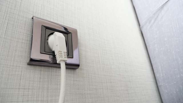 "The outlet was covered by the screens."